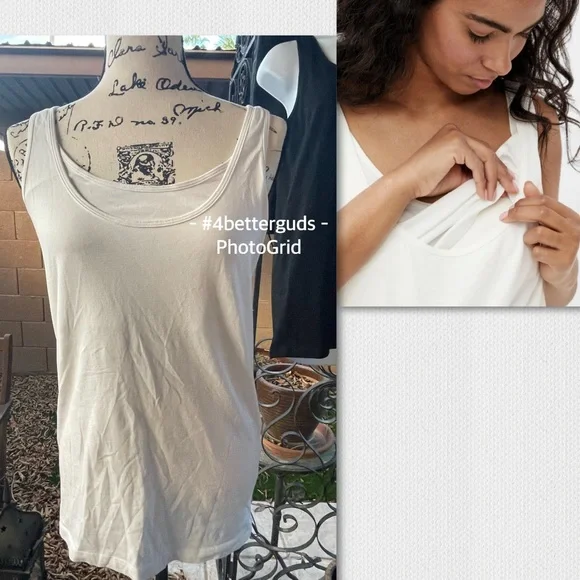 SET 3 Mama:Licious Organic Nell 2 Tanks & Isabel Maternity Crossover Midi Short - Picture 3 of 16